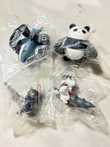 기계 동물 피규어 4종 세트