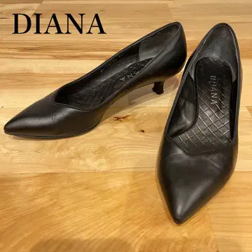 다이애나 DIANA 펌프스 가죽 블랙 검정 스틸레토