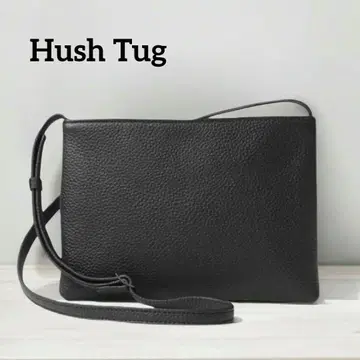 Hush Tug 해시태그 히메지 가죽 숄더백 사코슈 블랙