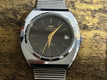 TECHNOS 자동 감기 손목시계 다크 그레이