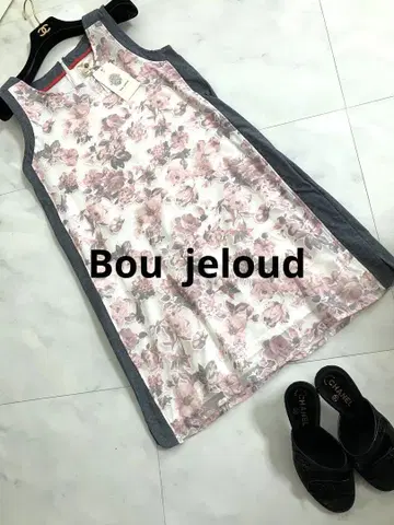 꽃무늬 슬리브리스 원피스 (택 포함)