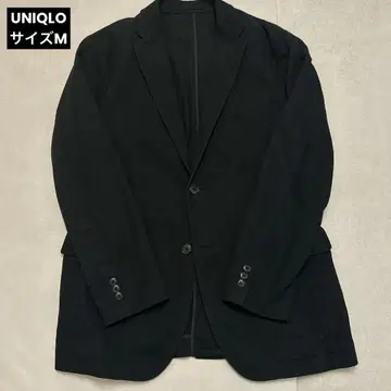 유니클로 유니클로 블랙 코튼 100% 테일러드 자켓