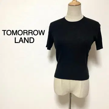 TOMORROWLAND ballsey 블랙 컬러 반팔 니트