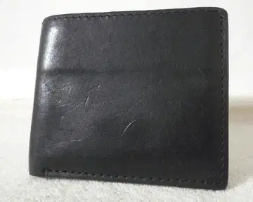 고품질 Ryu 가죽 천연 가죽 블랙 검정 두겹 지갑 지갑
