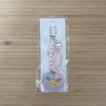 산리오 우사하나 참이 달린 키링