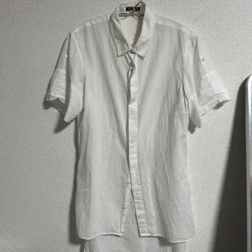 ANN DEMEULEMEESTER 반팔 셔츠 화이트