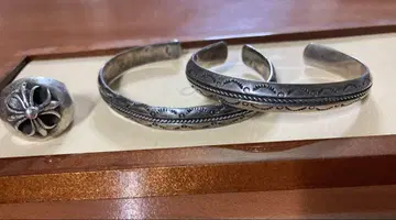 실버 액세서리 페어 팔찌 반지
