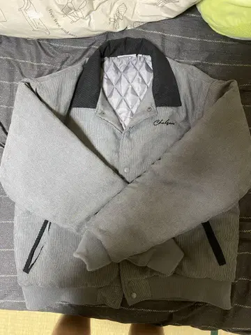 Makes Style! 그레이 퀼팅 자켓 F