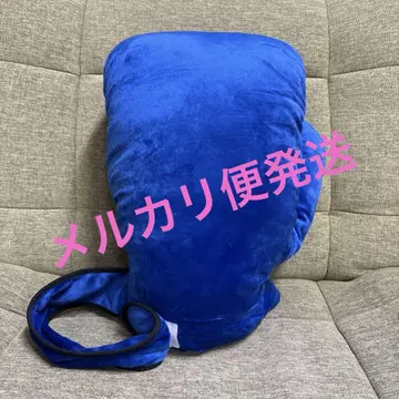 FANS 손이 들어가는 복싱 글러브 봉제 인형 XL 프리미엄 파랑