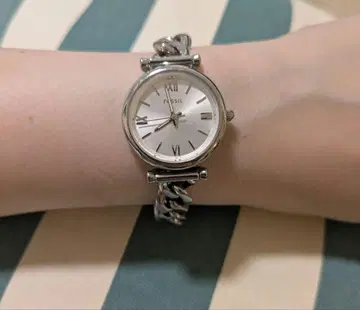 FOSSIL (파슬) Carlie 3 바늘 스테인리스 스틸 워치