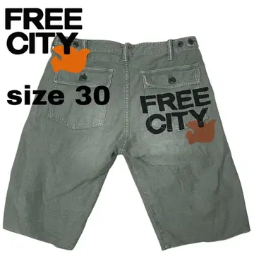FREE CITY 프리 시티 베이커 숏 팬츠 밀리터리 30