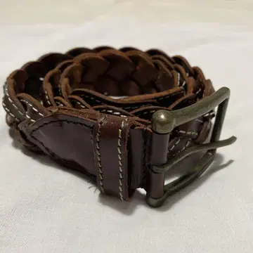 브라운 웨빙 벨트