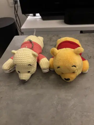 한쪽이 타는 푸우 2개 세트