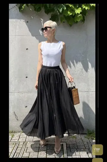 JENNE 오드리 룩 플레어 스커트 XL