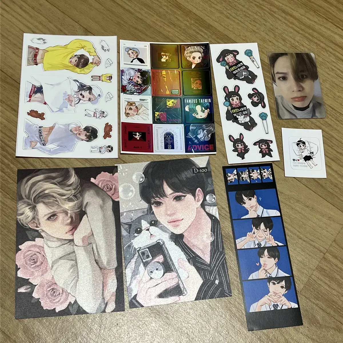 Shinee Taemin Jonghyun Album Jonanri Sticker Postcard Poca