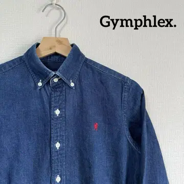 Gymphlex 긴팔 셔츠 S 짐플렉스 데님 구제 의류