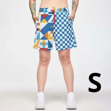 신상품 신상 ZUMBA 줌바 하프 팬츠 여성용 남성용 파랑 S 사이즈