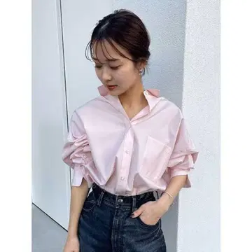 anuans 스탠다드 셔츠 핑크