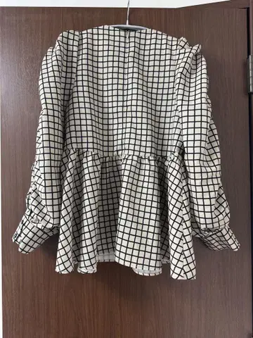 Uby SPICK&SPAN 체크 무늬 블라우스