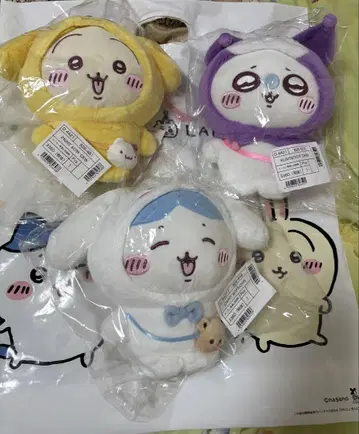 치이카와 산리오 봉제 인형 3종