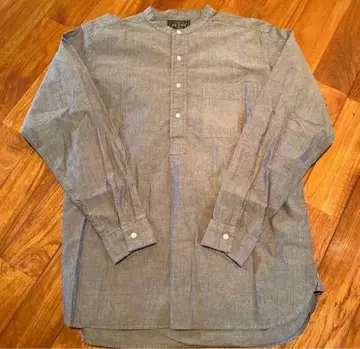 BEAMS PLUS 밴드 카라 풀오버 셔츠 MADE MILL 681