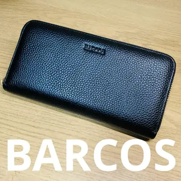 새상품급 BARCOS 블랙 가죽 장지갑