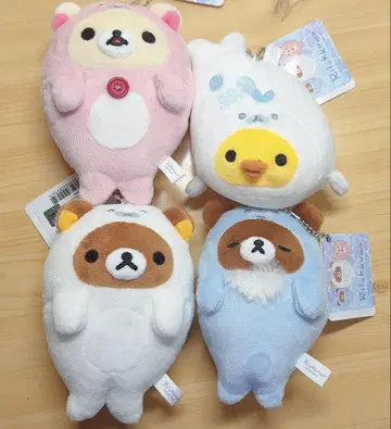 리락쿠마 우미리락쿠마 공 체인 봉제 인형 마스코트 총 4종
