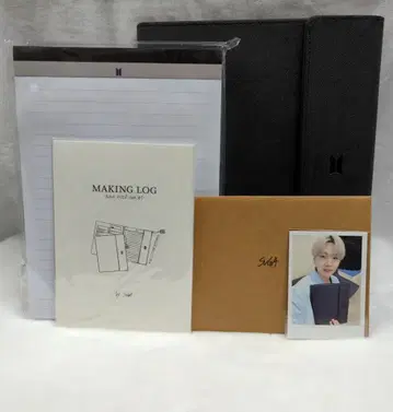 BTS 아티스트 제작 컬렉션 SUGA 블랙 노트 & 커버 세트