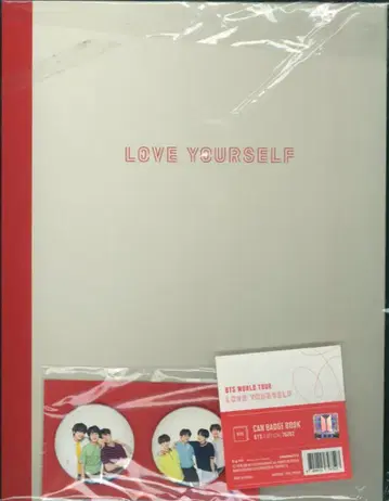 BTS 2018 LOVE YOURSELF 일본 에디션 캔 배지 북