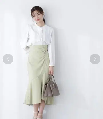 PROPORTION BODY DRESSING 아지메 개더 머메이드 스커트