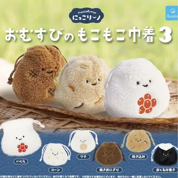 오무스비 모코모코 복조리 3 전 6종 세트 니코리노 가챠