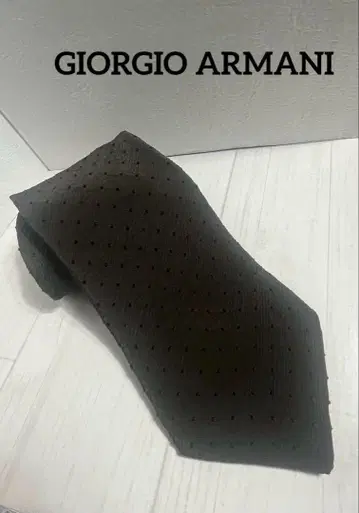 [GIORGIO ARMANI] 도트 넥타이 브라운