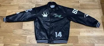 FLAGSTUFF 가죽 바시티 자켓 Size:L