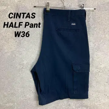 CINTAS 신타스 카고 네이비 치노 팬츠 하프 팬츠 W36