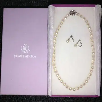 Yumi Katsura 펄 목걸이 귀찌 세트
