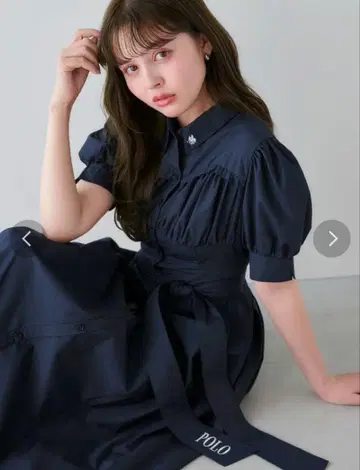 이번 시즌 신상! POLOBCS 콜라보 코르셋 스위칭 셔츠 원피스