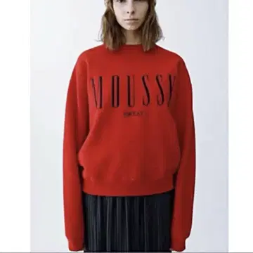 moussy 마우지 트레이닝복 빨간색 상의 레드 후드티