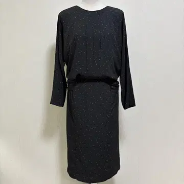 빈티지 도트 무늬 돌먼 슬리브 원피스 레트로 80s90s 일본제