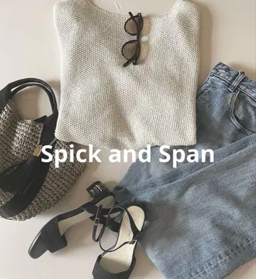 Spick & Span 페이퍼 얀 2Way 풀오버 화이트 베이스
