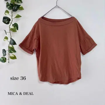 운모 앤 딜 티셔츠 36 카멜 셔츠 1776