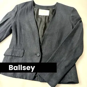 Ballsey 투모로우랜드 노카라 자켓 네이비 34 레이온