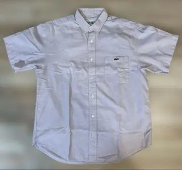 LACOSTE 라코스테 반팔 셔츠 버튼 다운 손수건 포함