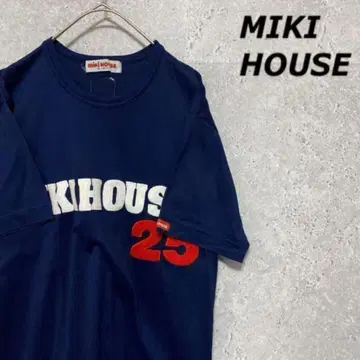 90s MIKIHOUSE 미키하우스 티셔츠 네이비 남성용 M 구제 의류