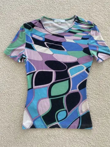 EMILIO PUCCI 에밀리오 푸치 XS 반팔 티셔츠