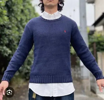 새상품급 폴로 랄프로렌 맨투맨 크루넥 네이비 포니 M