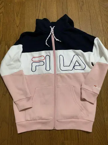휠라 FILA 후드 부착 집업 후드티 M