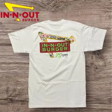 In-N-Out Burger 75주년 기념 티셔츠 M 사이즈 거의 새상품