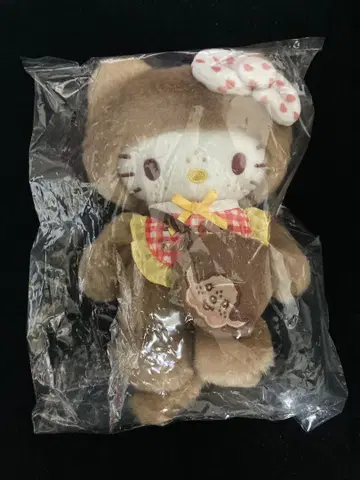 미개봉 새상품 몬치치 봉제 인형 S 깅엄 체크 헬로키티