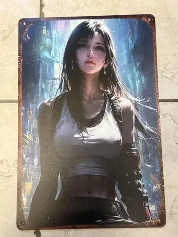 파이널 판타지 티파 양철 간판