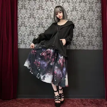 미사용 새상품 NieR Closing 로즈 Rose 롱 스커트